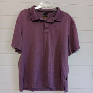 Greg Norman Polo Shirt Mens Size Large Purple Play Dry Regular FIt Short Sleeve